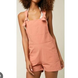 O'Neill Pinkish/Coral Transit Hybrid Overall Romper
